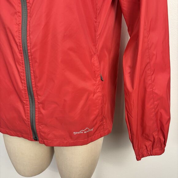 Eddie Bauer Jacket Womens Medium Waterproof Hooded Rain Coat Outdoors - Picture 3 of 7
